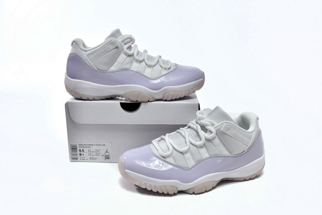 Air Jordan 11 Retro Low Pure Violet Basketball Sneakers Light Purple