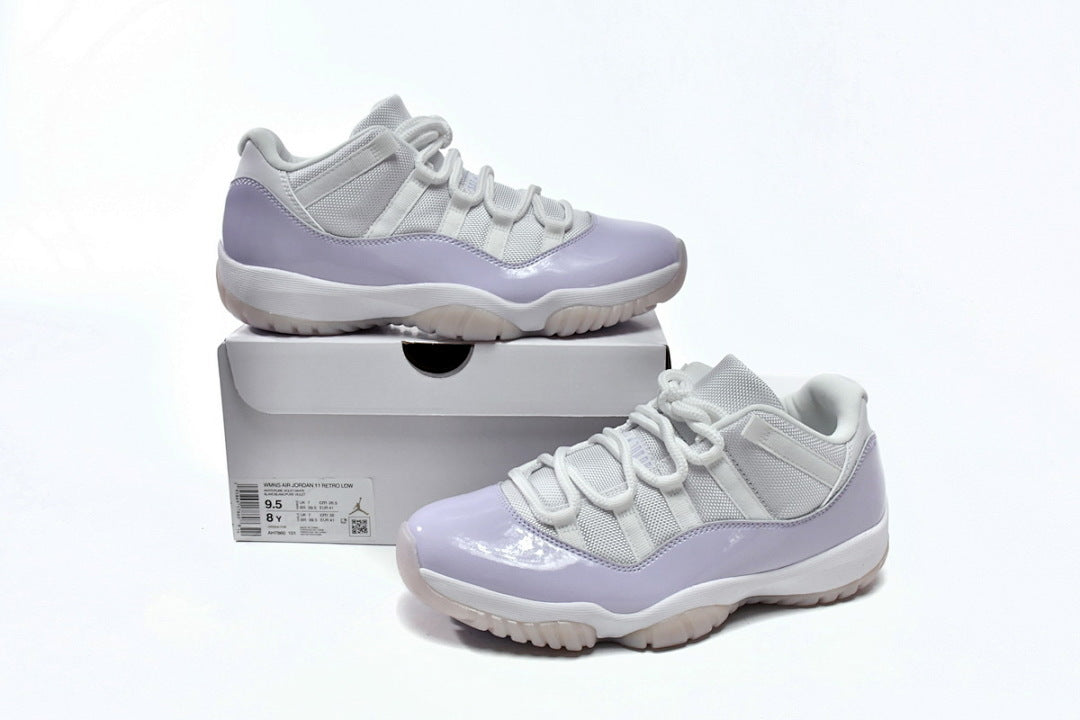 Air Jordan 11 Retro Low Pure Violet Basketball Sneakers Light Purple