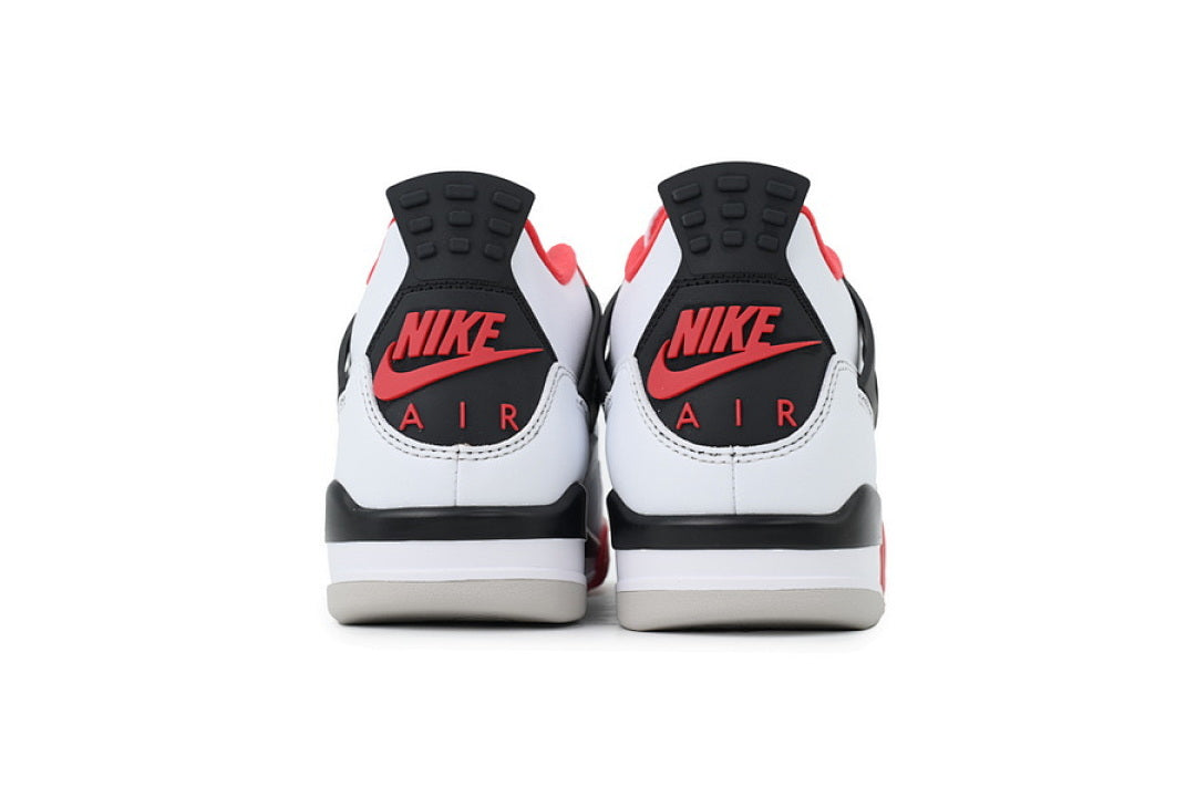 Air Jordan 4 Retro Basketball Shoes White Red Black Size US7-US12