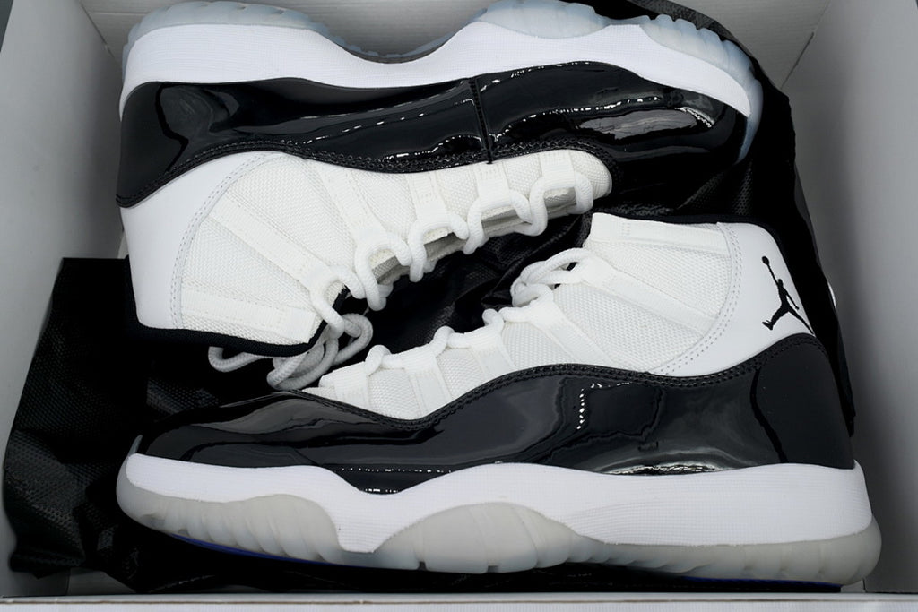 Air Jordan 11 Retro 'Concord' Basketball Sneakers White Black Size US 4-US 12