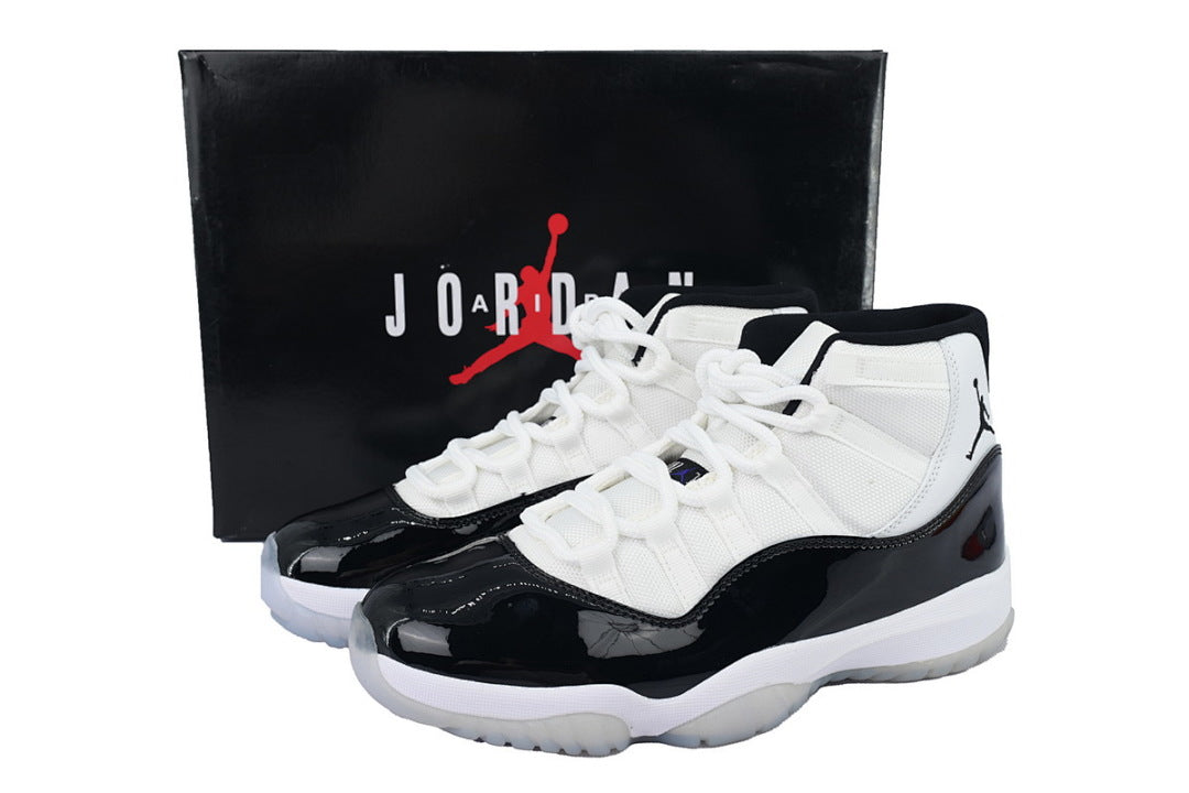 Air Jordan 11 Retro 'Concord' Basketball Sneakers White Black Size US 4-US 12