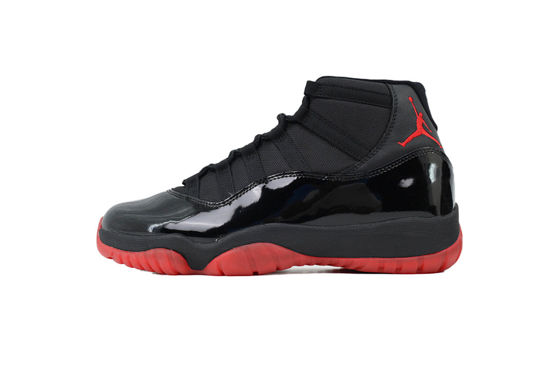 Air Jordan 11 Retro Basketball Shoes Black Red