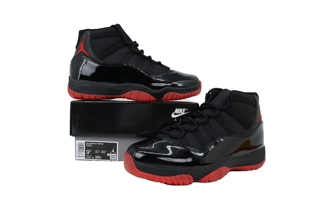 Air Jordan 11 Retro Basketball Shoes Black Red