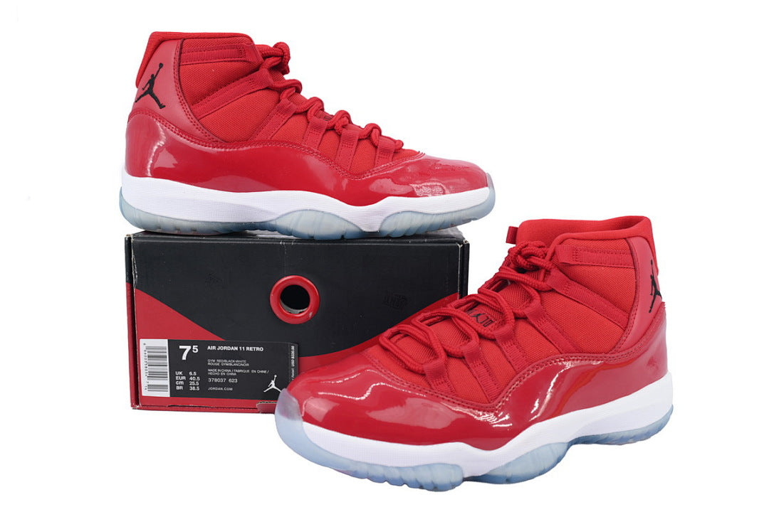 Air Jordan 11 Retro "Win Like 96" Sneakers Men Basketball Shoes Size US 7-US 12