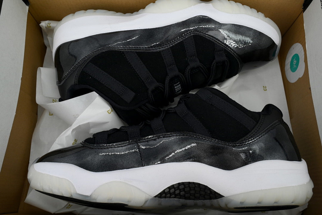 Air Jordan 11 Retro Low 'Barons' Basketball Sneakers Black White