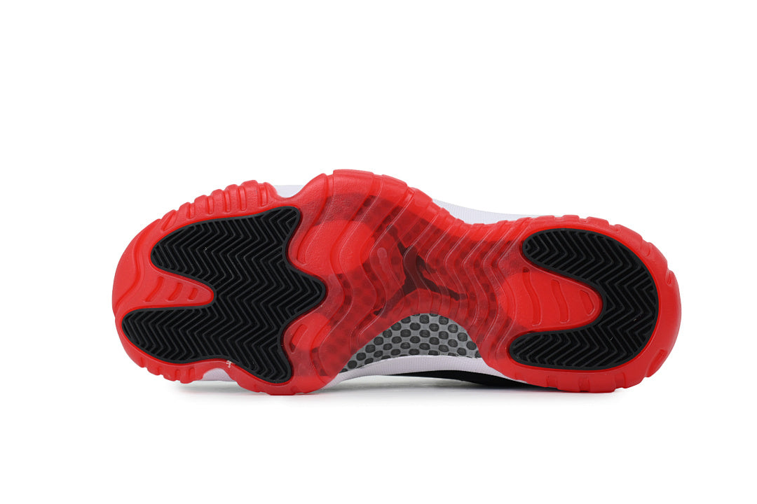 Air Jordan 11 Retro Low Basketball Sneakers White Black Red