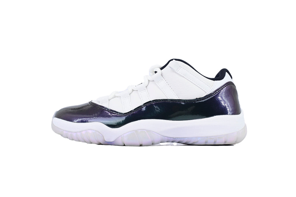 Air Jordan 11 Retro Low Emerald Basketball Sneakers White Black