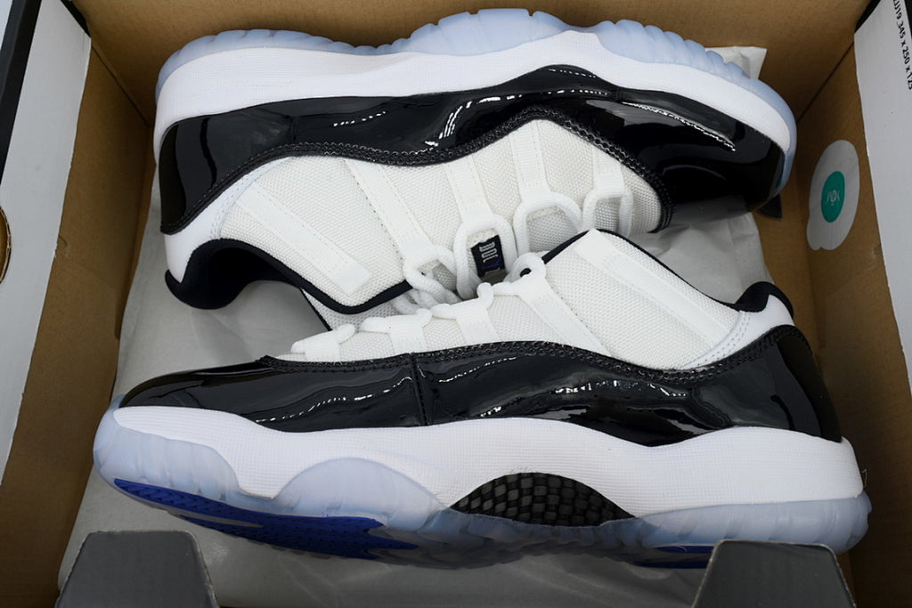 Air Jordan 11 Retro Low Basketball Sneakers Black White