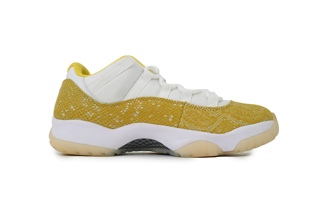 Air Jordan 11 Retro Low Basketball Sneakers White Yellow