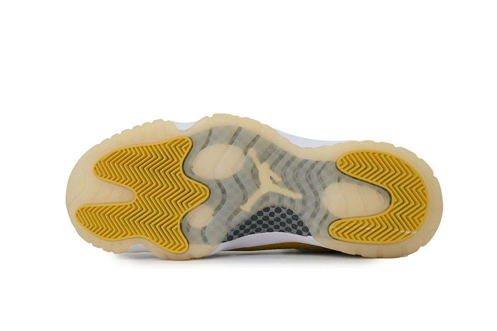 Air Jordan 11 Retro Low Basketball Sneakers White Yellow
