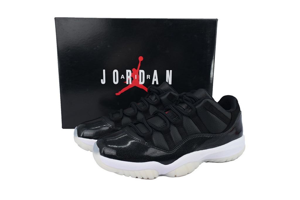 Air Jordan 11 Retro Low Basketball Sneakers Black White