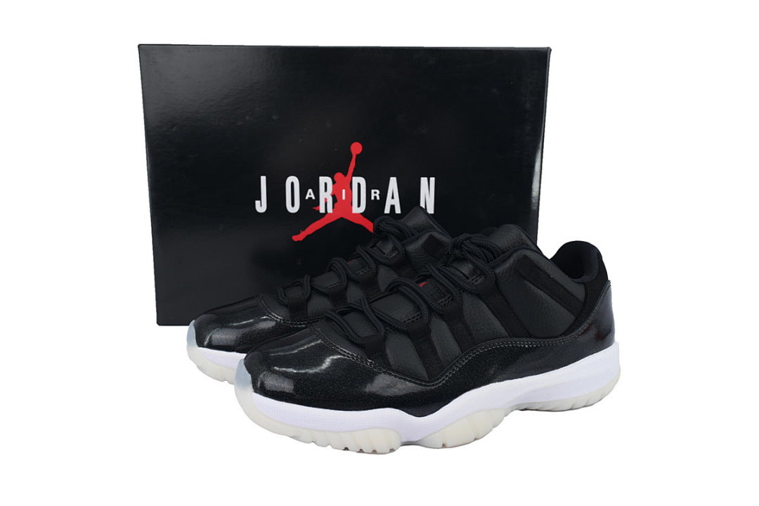Air Jordan 11 Retro Low Basketball Sneakers Black White
