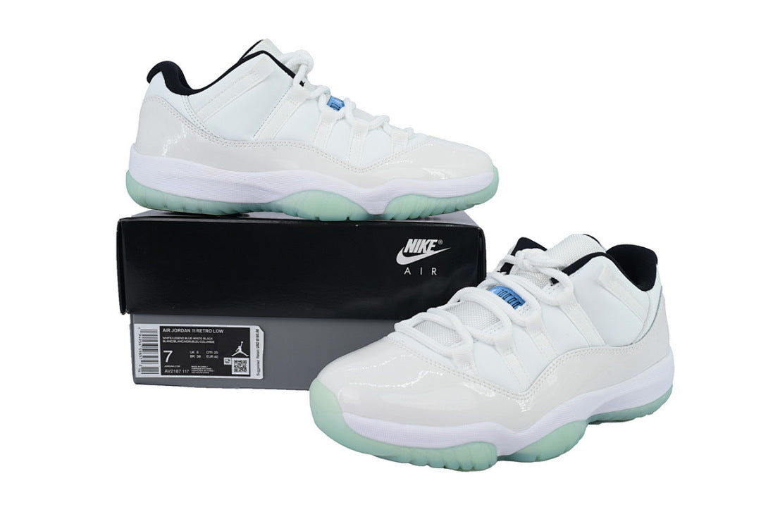 Air Jordan 11 Retro Low Legend Blue Basketball Sneakers White
