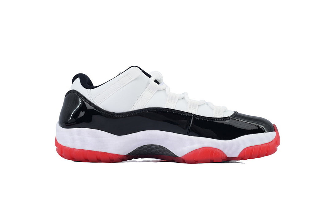 Air Jordan 11 Retro Low Concord Bred Basketball Sneakers White Black Red