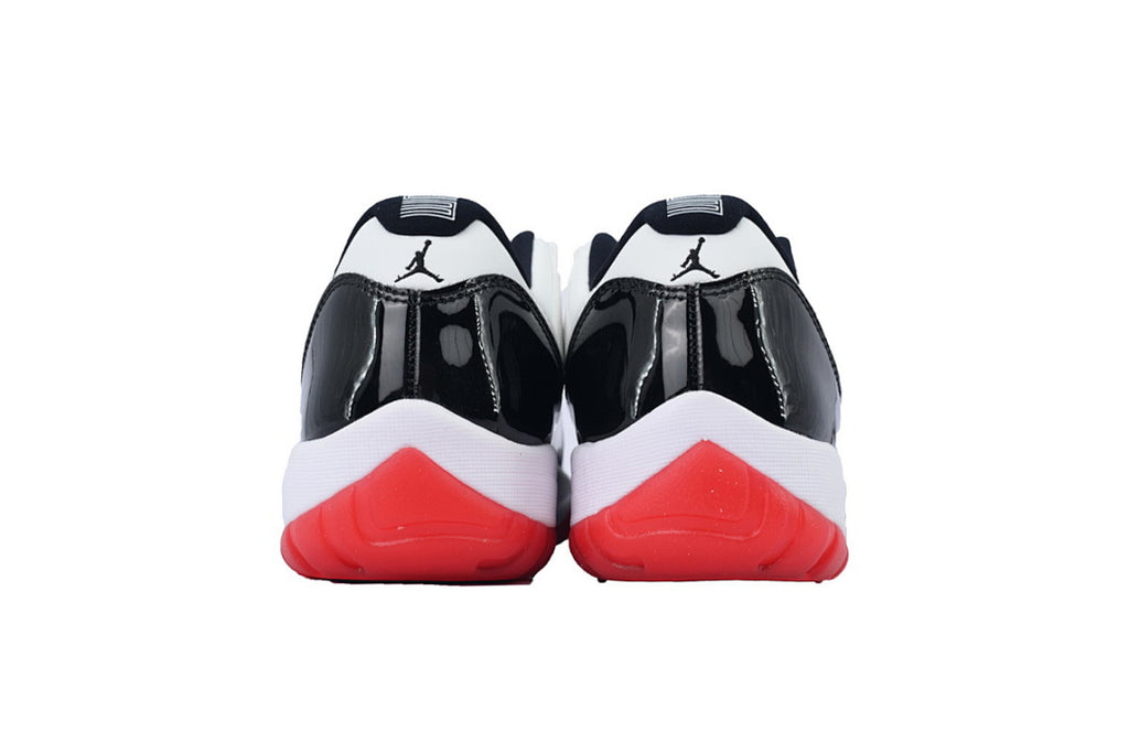 Air Jordan 11 Retro Low Concord Bred Basketball Sneakers White Black Red