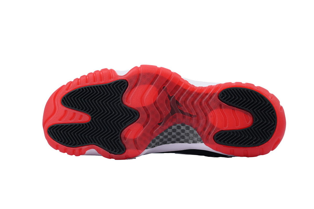 Air Jordan 11 Retro Low Concord Bred Basketball Sneakers White Black Red