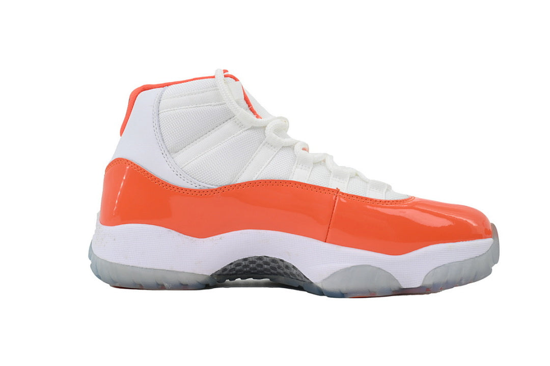 Air Jordan 11 Retro High-Top Men Basketball Shoes White Orange