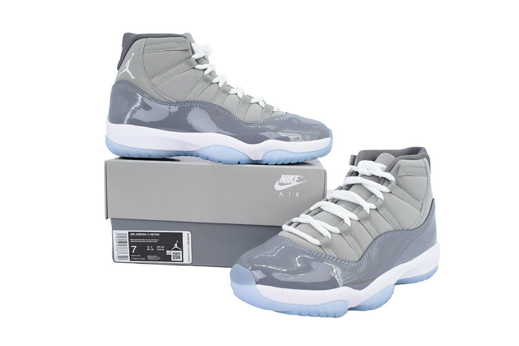 Air Jordan 11 Retro High-Top Casual Running Shoes Cool Grey Men Basketball Shoes Size US 4-US 12