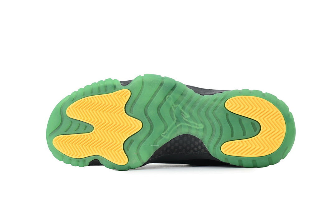 Air Jordan 11 Retro Basketball Shoes Black Green
