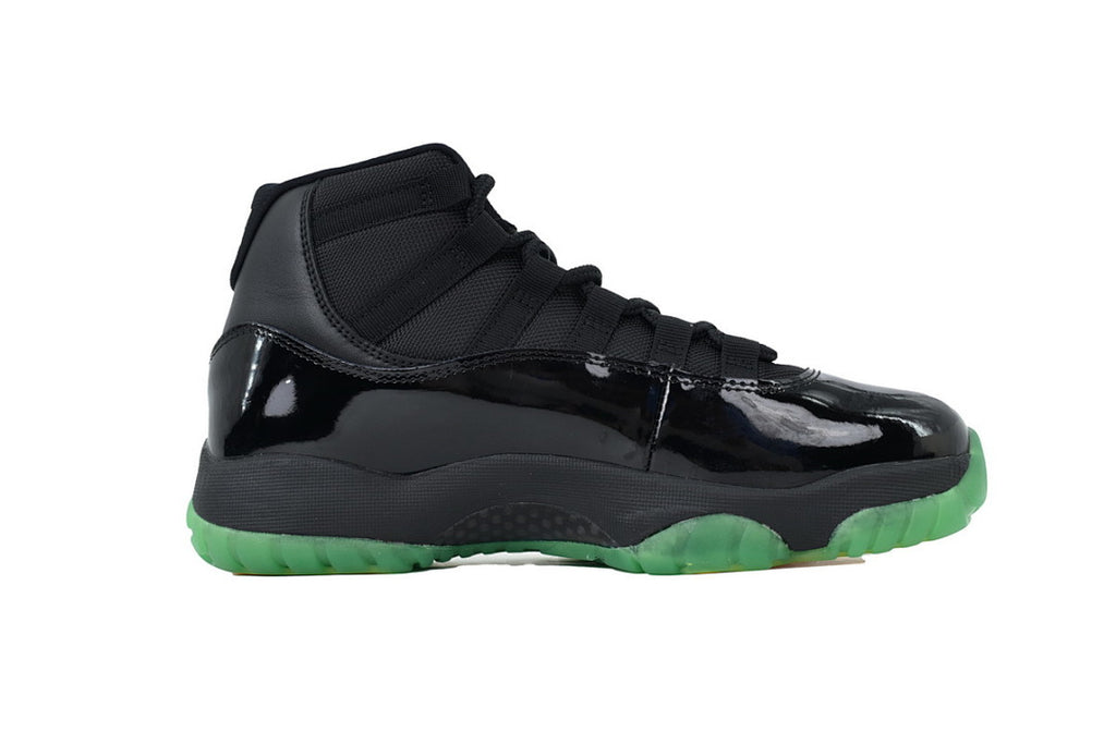 Air Jordan 11 Retro Basketball Shoes Black Green