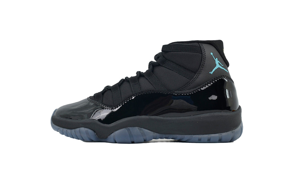 Air Jordan 11 Retro "Gamma" Men's Shoes Black/Gamma-Blue/Black Size US 4-US 12