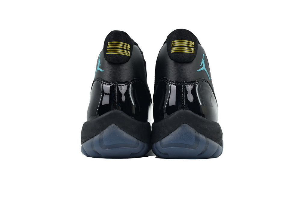 Air Jordan 11 Retro "Gamma" Men's Shoes Black/Gamma-Blue/Black Size US 4-US 12