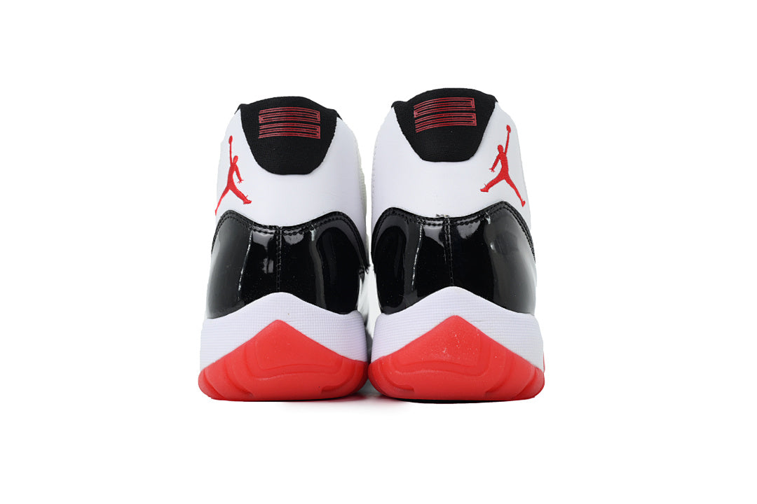 Air Jordan 11 Retro High-Top Casual Running Shoes White Black Red Men Basketball Shoes