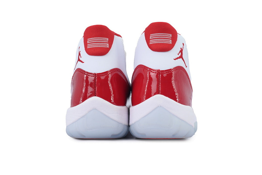 Air Jordan 11 Retro Cherry Basketball Sneakers White Red Size US 4-US 12