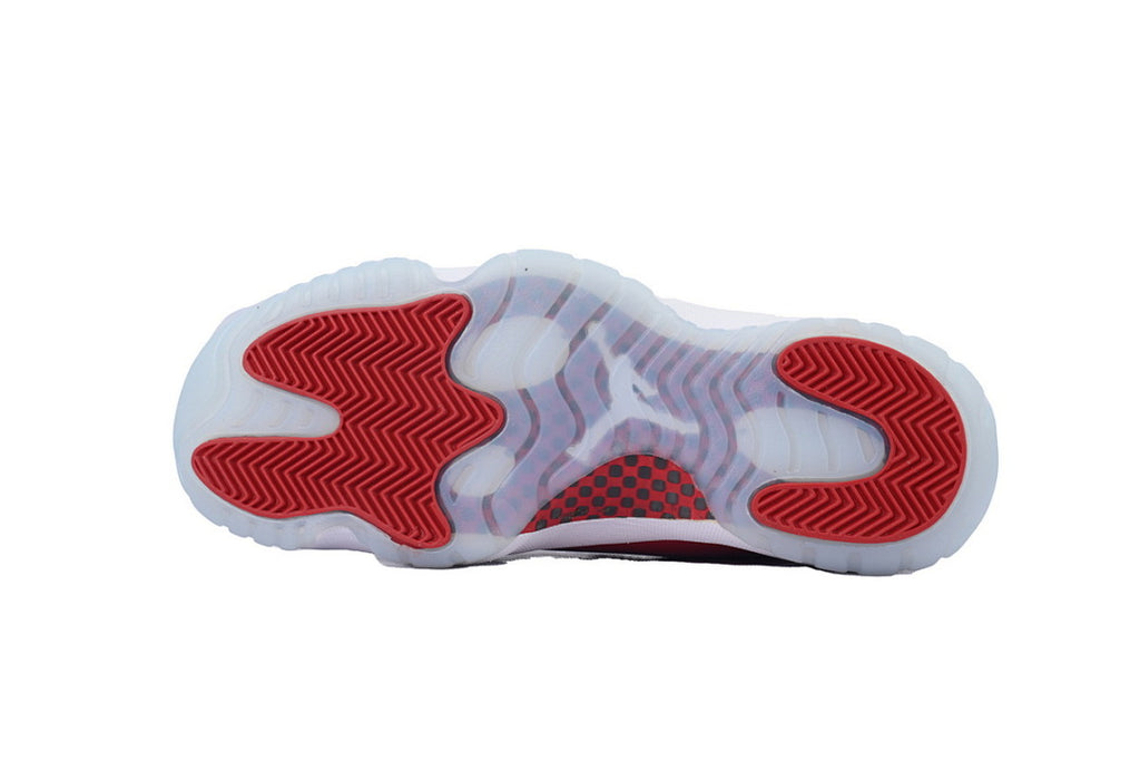 Air Jordan 11 Retro Cherry Basketball Sneakers White Red Size US 4-US 12