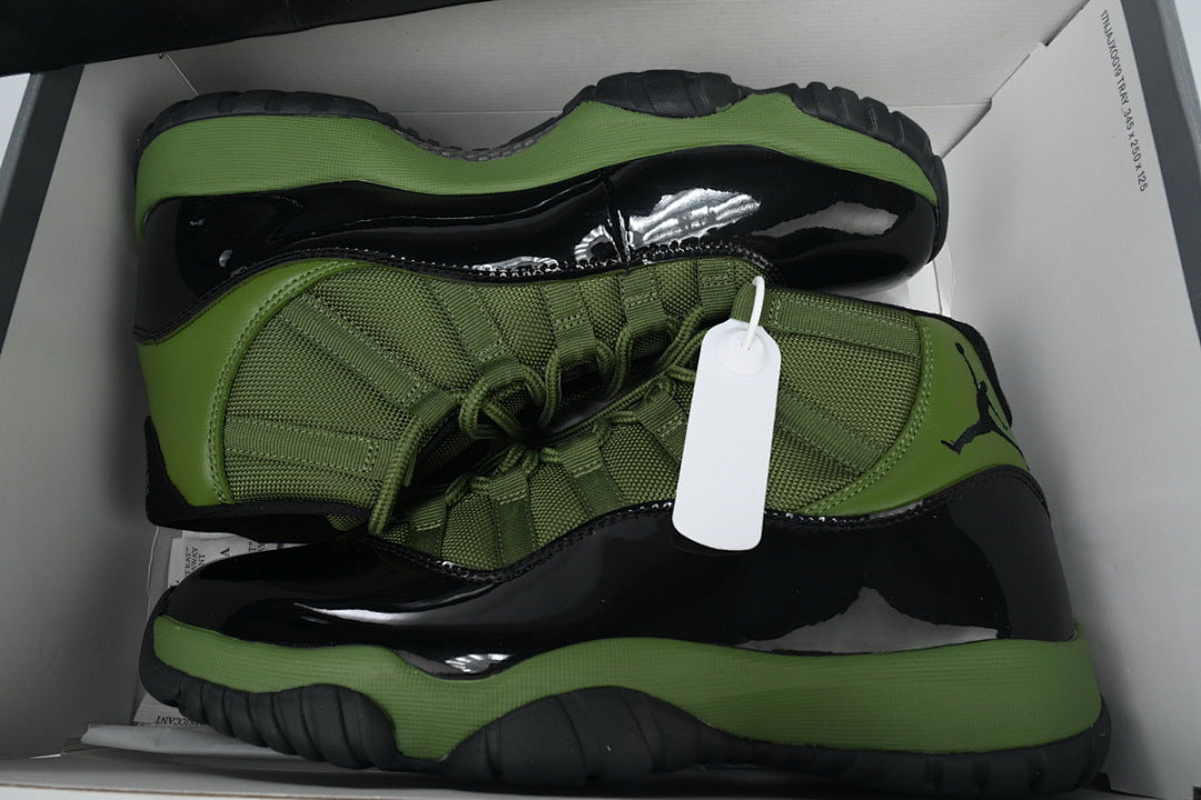 Air Jordan 11 Retro High-Top Men Basketball Shoes Dark Green