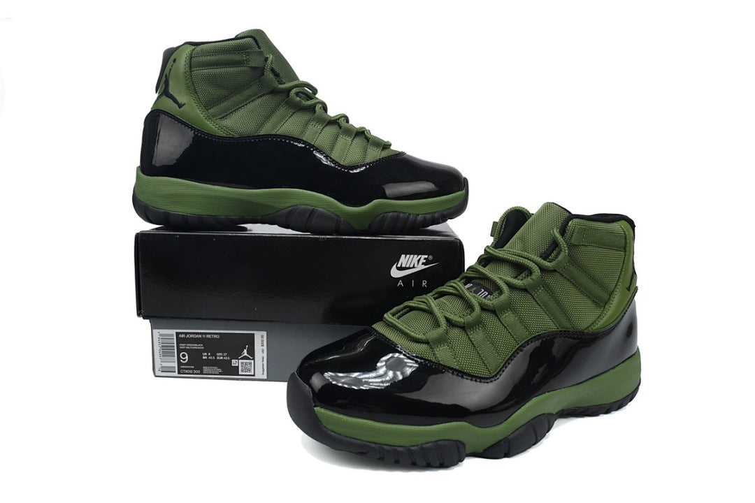 Air Jordan 11 Retro High-Top Men Basketball Shoes Dark Green