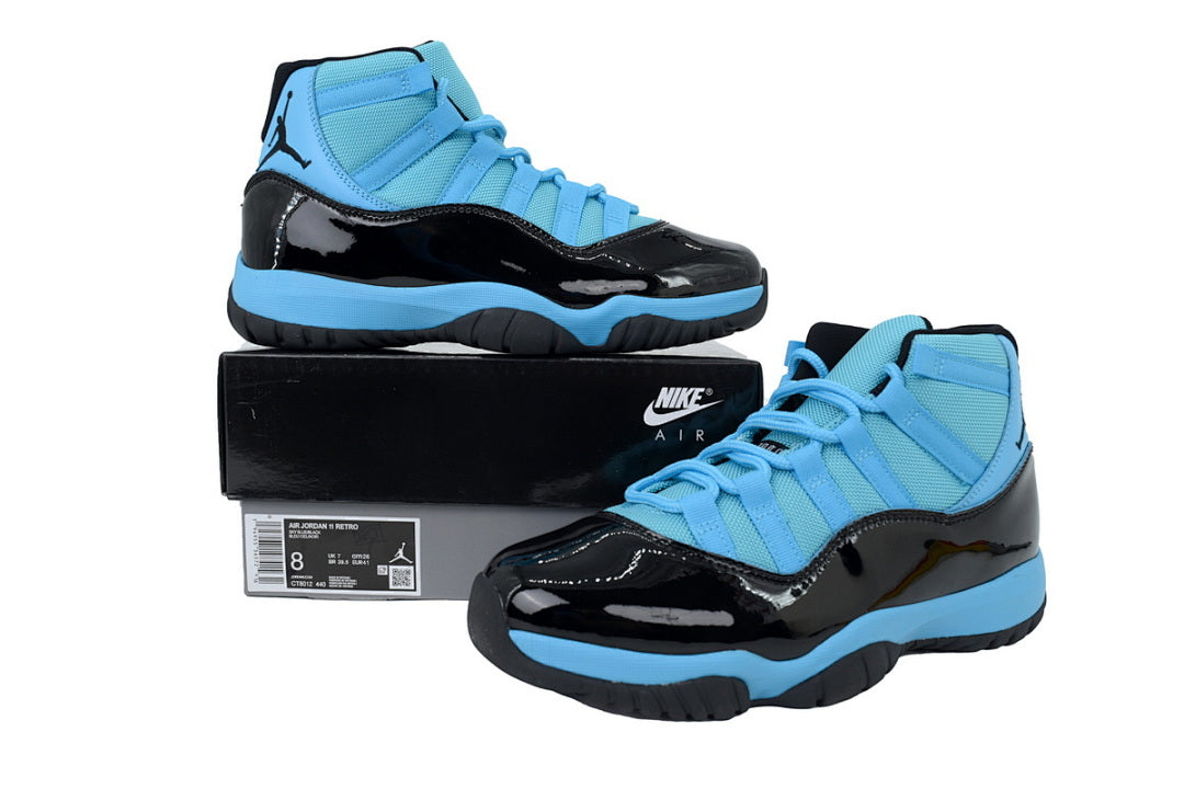 Air Jordan 11 Retro Water Moon Blue Basketball Shoes