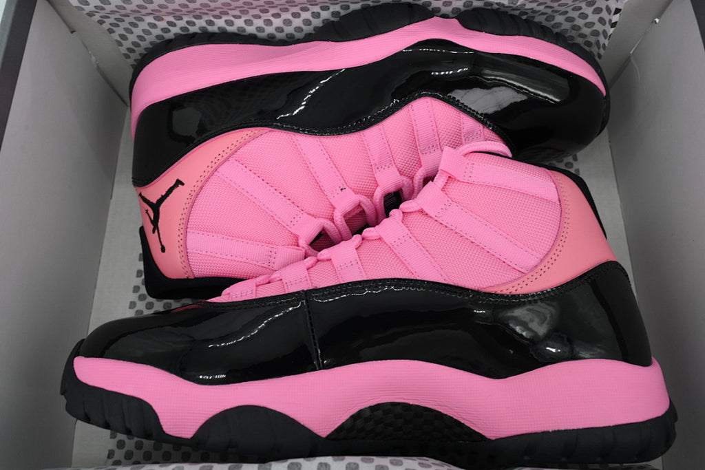 Air Jordan 11 Retro High-Top Men Basketball Shoes Black Pink