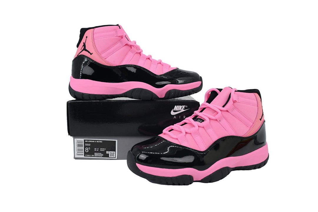 Air Jordan 11 Retro High-Top Men Basketball Shoes Black Pink