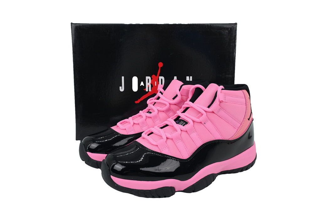 Air Jordan 11 Retro High-Top Men Basketball Shoes Black Pink