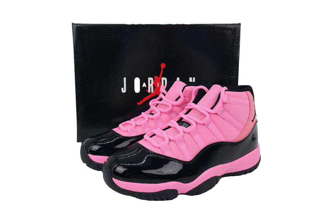 Air Jordan 11 Retro High-Top Men Basketball Shoes Black Pink