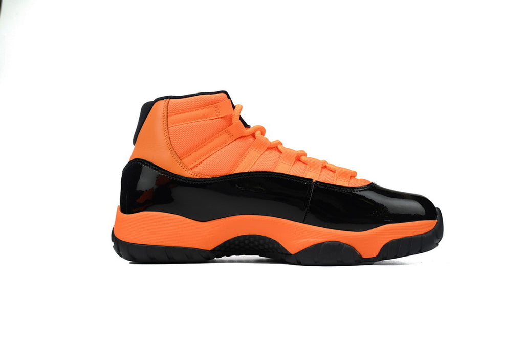 Air Jordan 11 Retro High-Top Men Basketball Shoes Black Orange