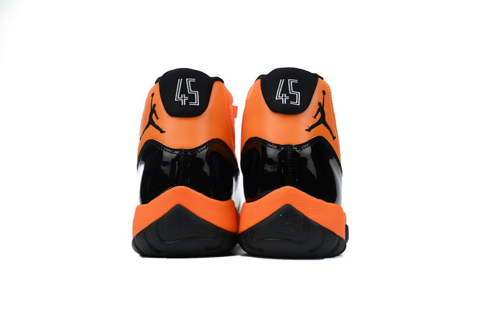 Air Jordan 11 Retro High-Top Men Basketball Shoes Black Orange