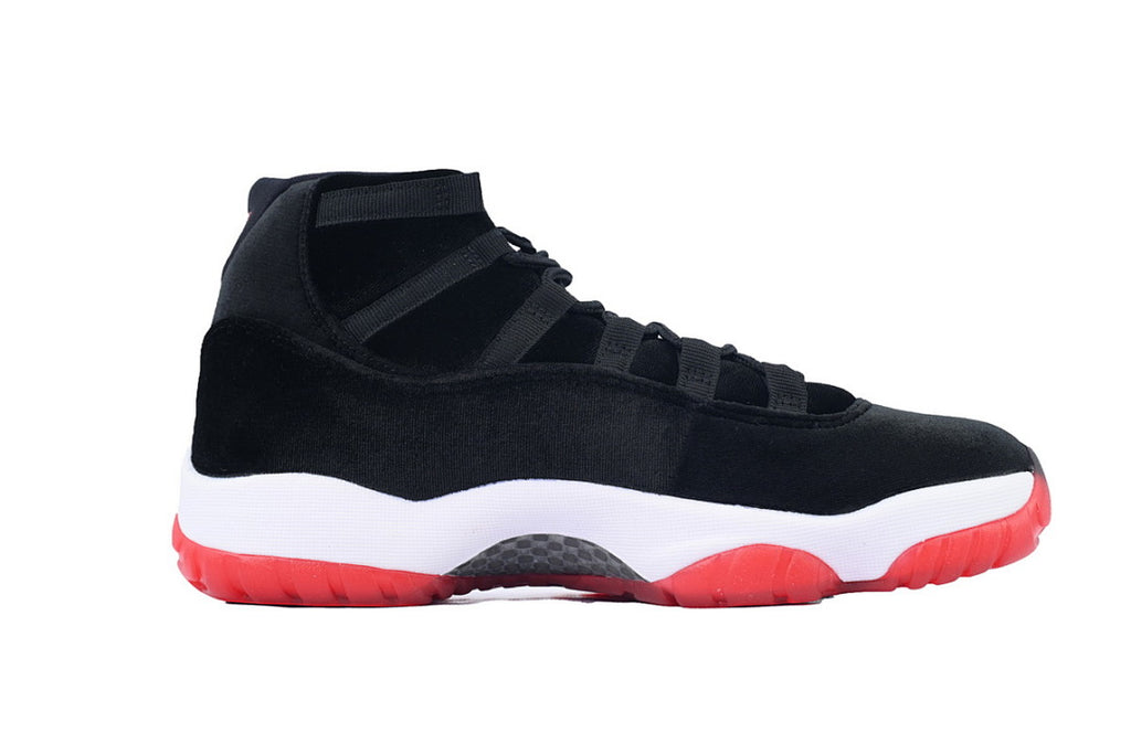Air Jordan 11 Retro 'Bred Velvet' Sneakers Size US 4-US 12