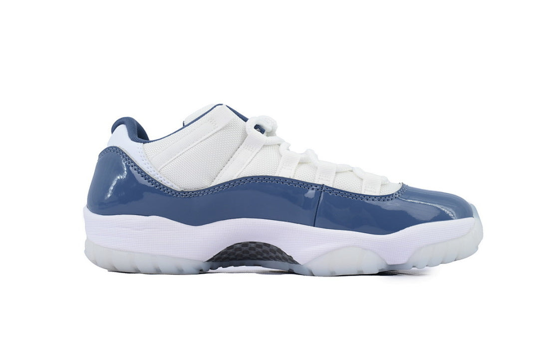 Air Jordan 11 Retro Low Midnight Navy Basketball Sneakers White Blue