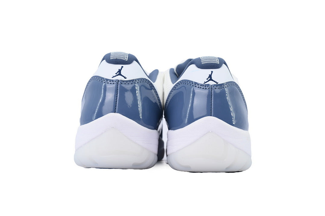 Air Jordan 11 Retro Low Midnight Navy Basketball Sneakers White Blue