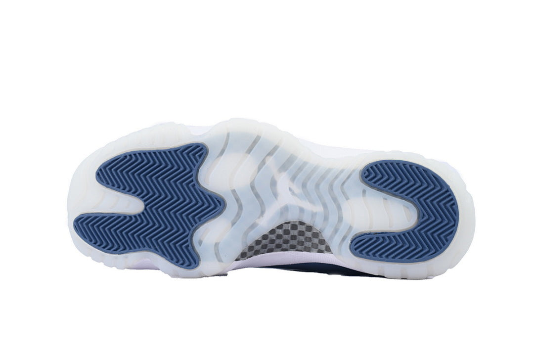 Air Jordan 11 Retro Low Midnight Navy Basketball Sneakers White Blue
