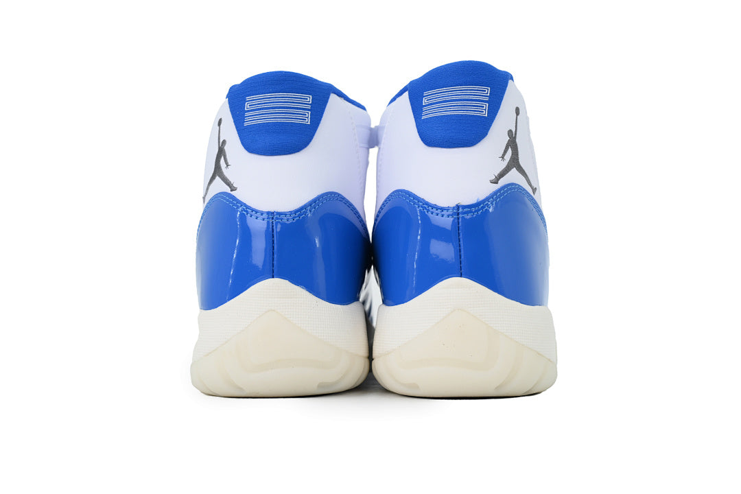 Air Jordan 11 Retro Basketball Shoes White Blue