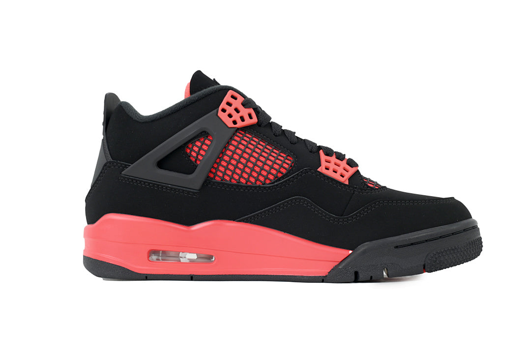 Air Jordan 4 Retro Basketball Shoes Black Red US7-US12