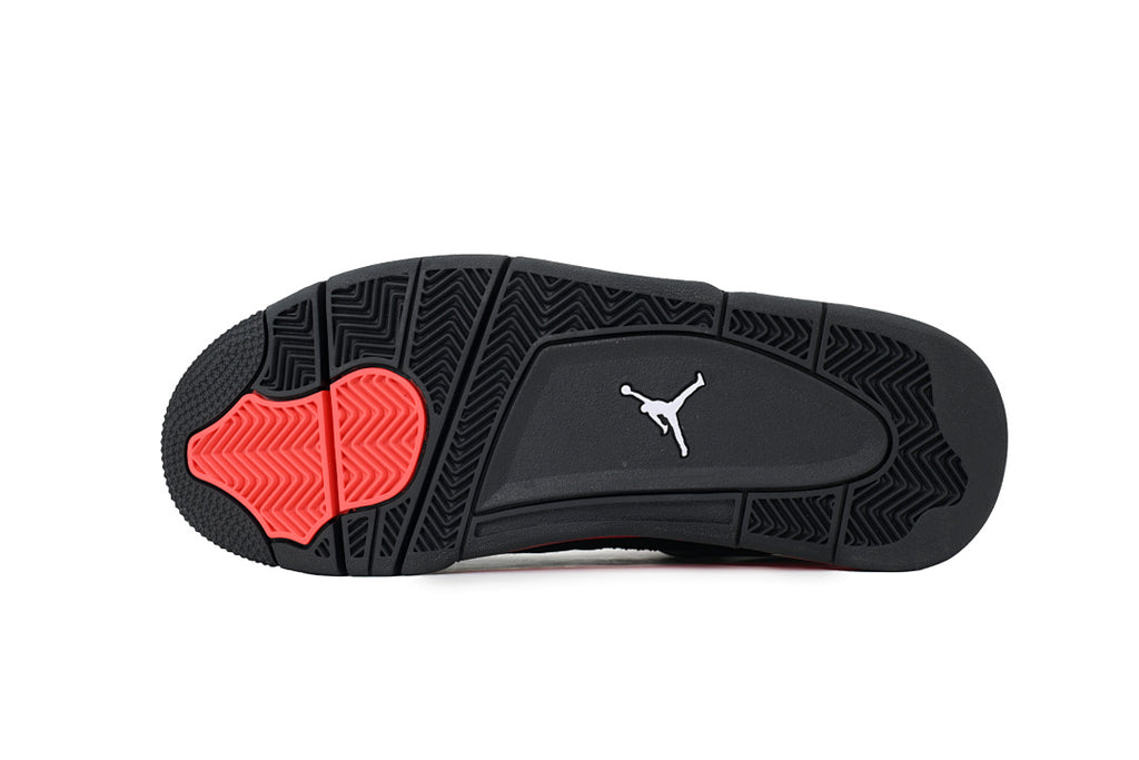Air Jordan 4 Retro Basketball Shoes Black Red US7-US12