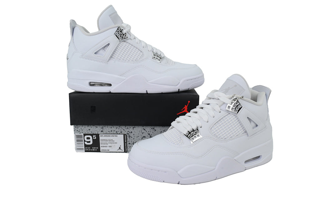 Air Jordan 4 Retro Basketball Shoes White Size US7-US12