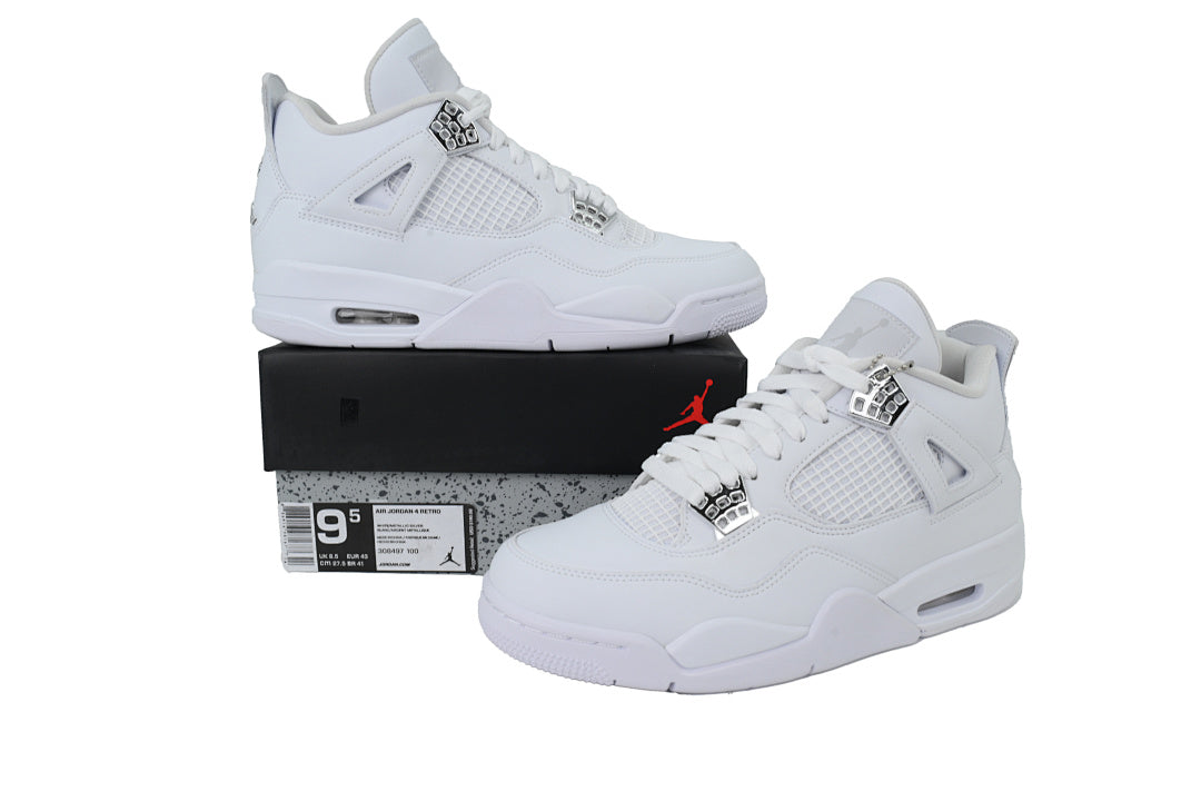 Air Jordan 4 Retro Basketball Shoes White Size US7-US12