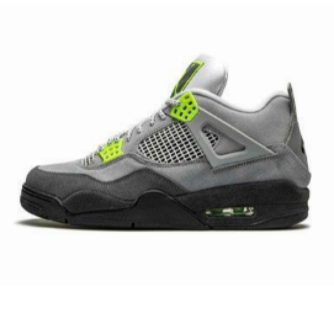 Air Jordan 4 SE “Neon” Basketball Shoes Grey