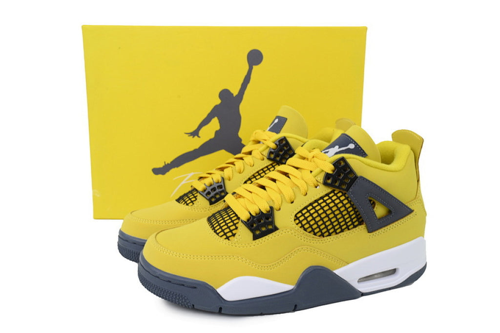 Air Jordan 4 Retro Basketball Shoes Yellow