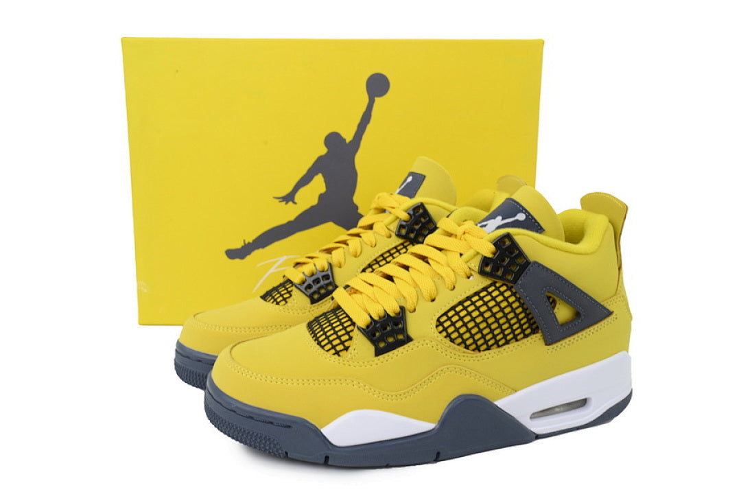 Air Jordan 4 Retro Basketball Shoes Yellow
